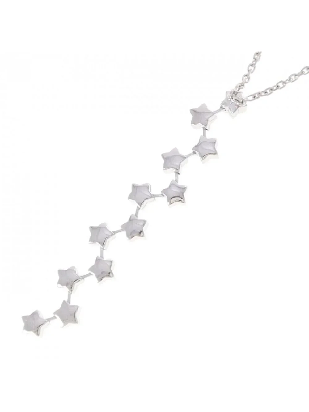 Chanel Star Necklace White Gold